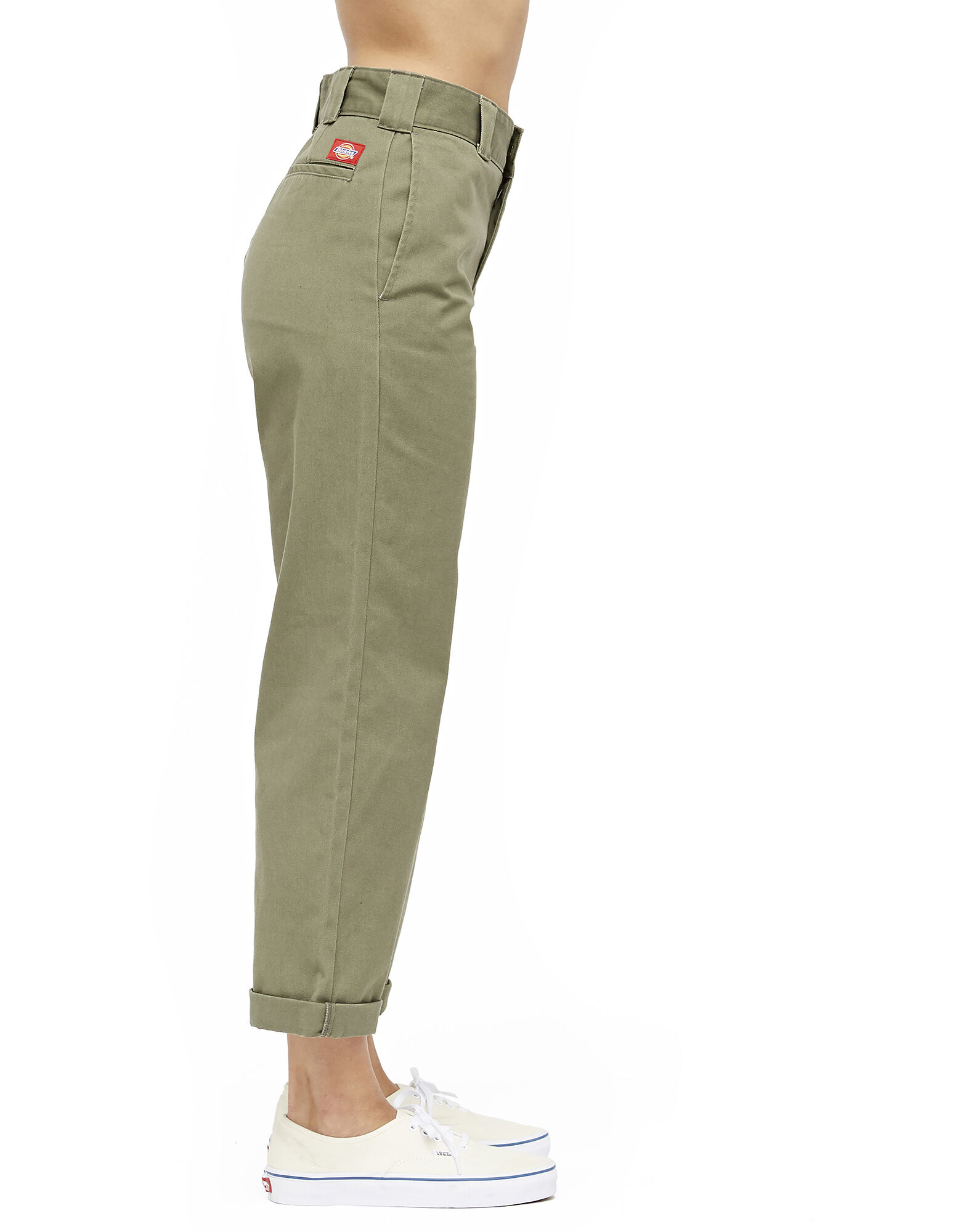 Khaki Details about  / Dickies Juniors’ Crop Work Pant Twill High Rise Relaxed